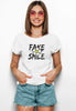 Fake Smile Damen Tshirt farbe White