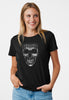 Liner Skull Damen Tshirt farbe Schwarz