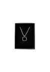 Black square Stainless steel necklace