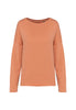 Loose Fit French Terry Damen Sweatshirt farbe apricot