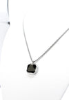 Black square Stainless steel necklace