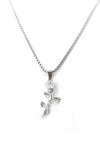 Silver Rose Stainless steel necklace