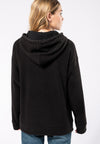 OVERSIZE FLEECE Damen Hoodie Farbe Schwarz