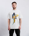 Oversize Born Free Herren Tshirt farbe Weiß