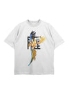 Oversize Born Free Herren Tshirt farbe Weiß