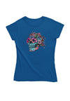 Flourish Skull Damen Tshirt farbe Blue