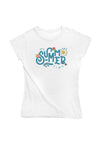 It's Summer time Damen Tshirt Farbe Weiß