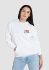 Peace & Love Damen Hoodie farbe Weiß