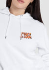 Peace & Love Damen Hoodie farbe Weiß