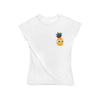 Cute Ananas Damen Tshirt Farbe Weiß