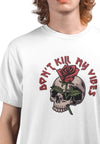 Don't kill my vibes Herren Tshirt Farbe Weiß