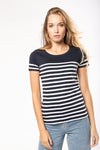 Crew Neck Organic Damen Tshirt farbe Dark blue