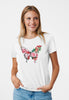 Summer Butterfly Damen Tshirt Farbe Weiß